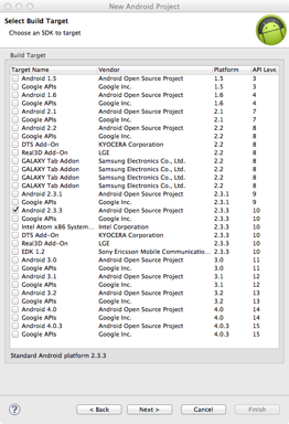 SelectBuildTarget