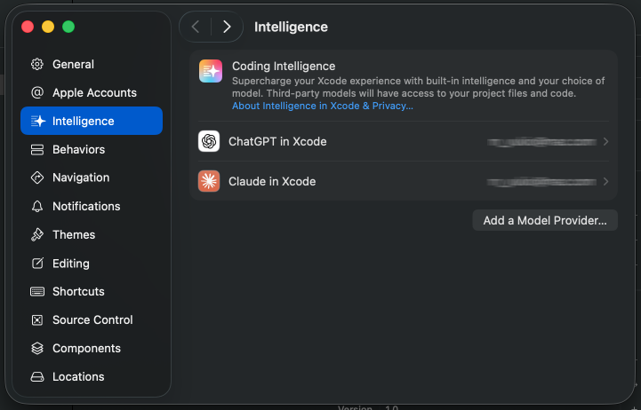 Xcode Intelligence